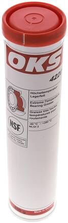 OKS 4220 - Grasso per cuscinetti ad alta temperatura (NSF H1), cartuccia da 800 g
