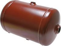 Druckluftbehälter 3,2 Liter Anschluss: 2 x G1/2 2 x G1 / max. 11 bar rot lackiert stationär/mobil