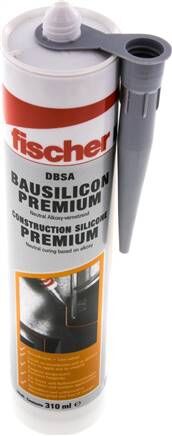 Silicone da costruzione FISCHER DBSA, grigio cemento, cartuccia da 310 ml