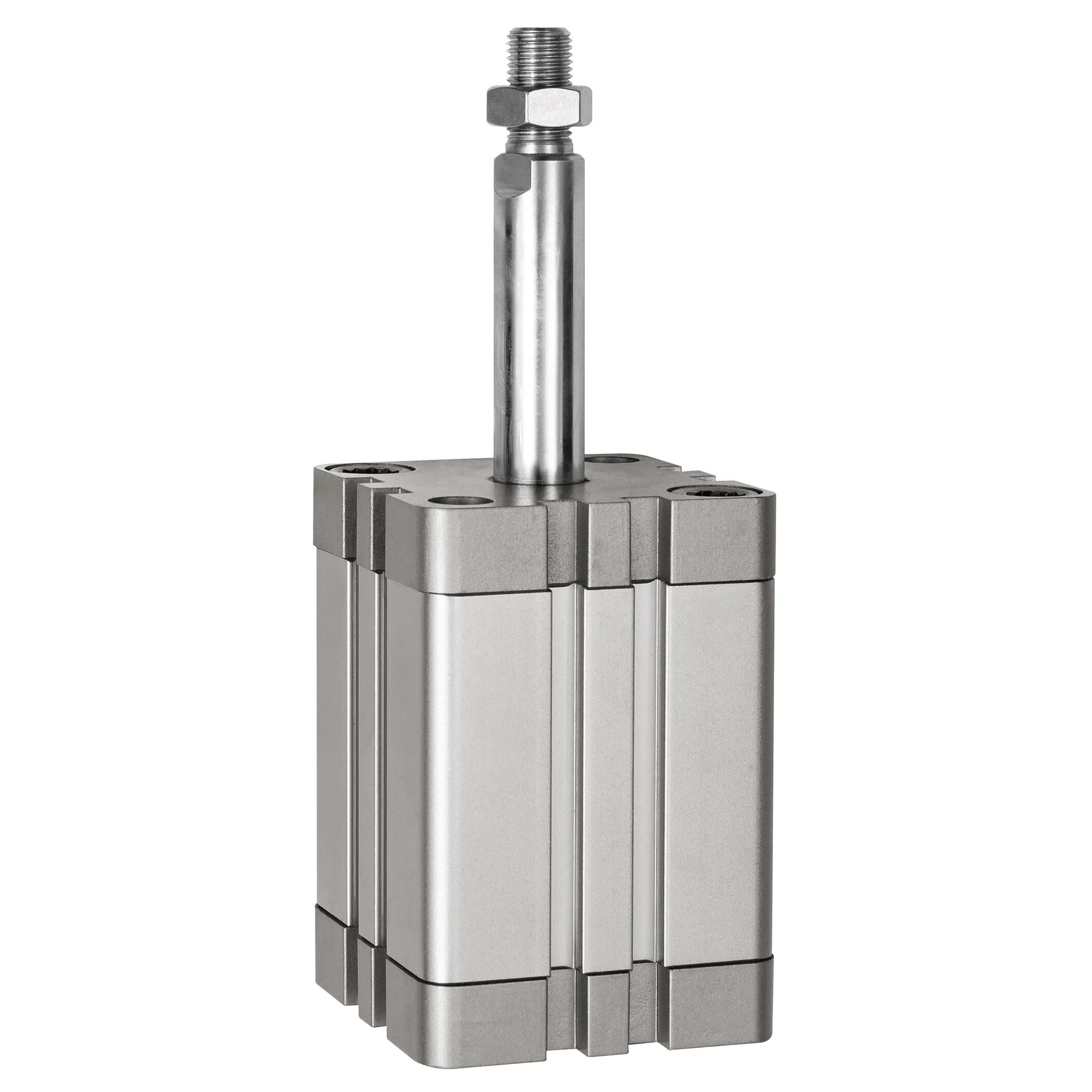 Cylindre compact, simple paroi, mâle, sorti, Ø16, course15, M5, ISO21287