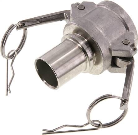 Attacco camlock DIN/EN (C/CC) 32 (1-1/4")mm tubo flessibile, acciaio inox (1.4408)