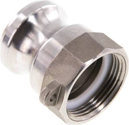 Tappo a camme DIN/EN (A/AF) G 1-1/4"(IG), acciaio inox (1.4408)