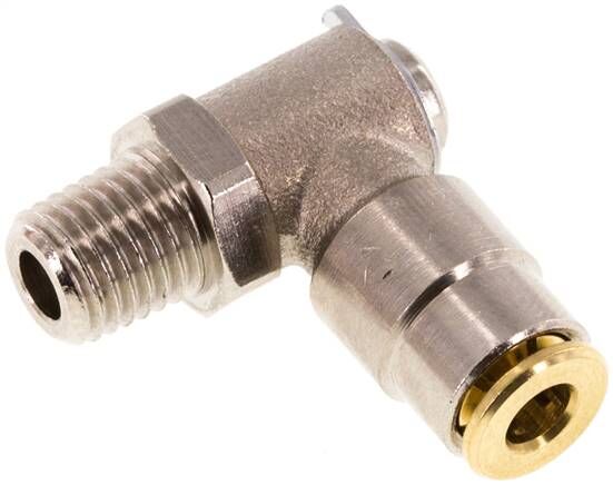 Raccordo a innesto rapido a L ad alta pressione M 8x1 (conico)-4mm (pos.)