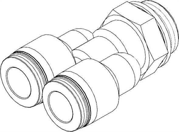 FESTO QSY-G1/4-8 (186183) Y-Steckverschraubung