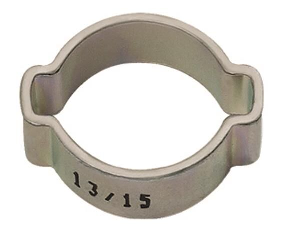 collier de serrage à 2 oreilles / Acier galvanisé Plage de serrage 7-9 mm / Largeur de bande 7,0mm 114126