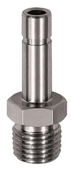 Gewinde-Stecknippel, R 1/4 a. , Stecknippel 10 mm, ES 1.4404 770.014-10 ES