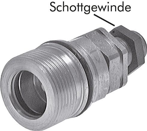 Schott-Schraubkupplung, Muffe Baugr.3, 15 L (M22x1,5)