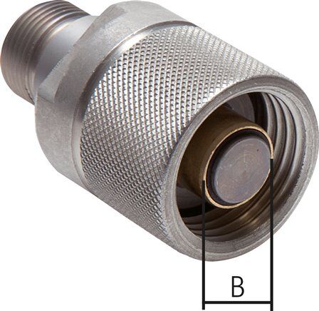 Hydraulik-Rohrleitungskupplung, Stecker Baugr.6, 18 L (M26x1,5)