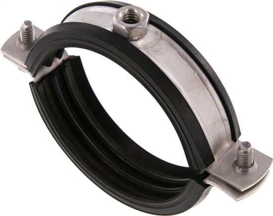 Fascetta stringitubo, 70 - 76 mm, 1.4404, con inserto, RS 76 G ESM8
