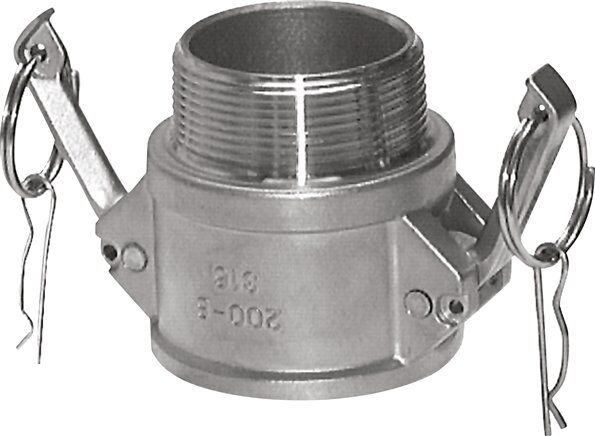 Giunto Kamlock (B) R 2-1/2"(AG), acciaio inox (1.4408)