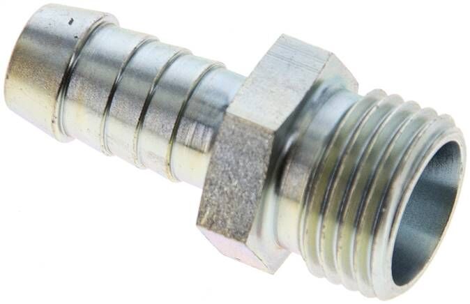 Nipplo per tubi flessibili M 16 x 1,5 (10 L), 9 - 10 mm, acciaio zincato
