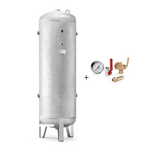 Compressore verticale 500l 11bar galvanisé + kit di connessione | 4101000910