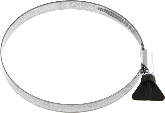 collier de serrage 12mm 110 - 130mm, acier galvanisé (W1) (NORMA)