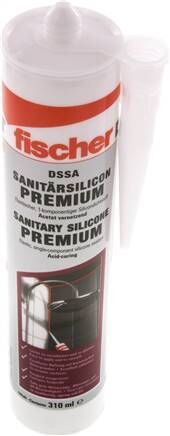 Silicone sanitario FISCHER DSSA, trasparente, cartuccia da 310 ml