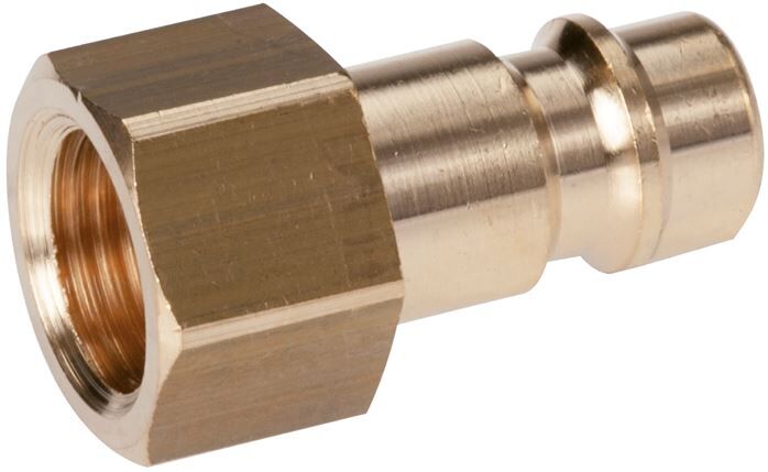 Tappo di accoppiamento (NW7.2) G 3/8"(IG), ottone nichelato, chiusura su entrambi i lati