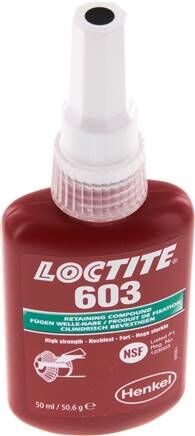 Composto legante anaerobico, LOCTITE, 50 ml, alta resistenza, resistenza manuale [min] 8