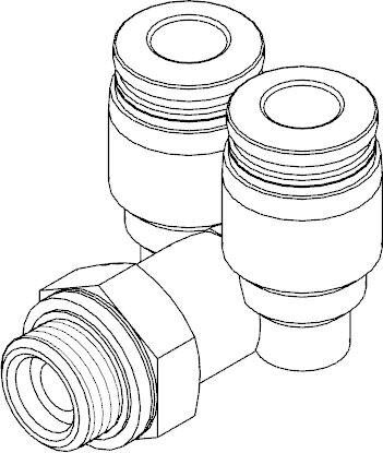 FESTO QSYL-G3/8-8 (186194) Y-Steckverschraubung