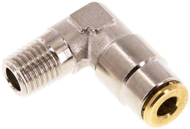 Raccordo a innesto rapido a L ad alta pressione M 8x1 (conico)-4 mm (fisso)