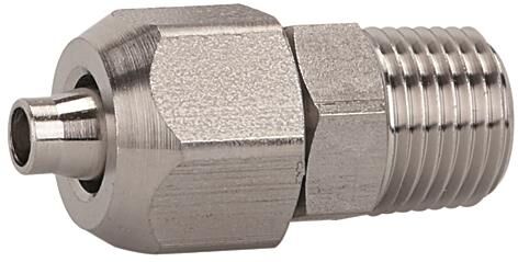 Gerade Einschraubverschraubung / R 1/8 ES 1.4404 / für Schlauch-ø 8/6 110689