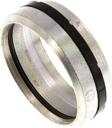 Anello di taglio in acciaio zincato con guarnizione in elastomero 28 L (M36x2)