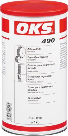 OKS 490 - Grasso per ingranaggi spruzzabile, bidone da 5 kg