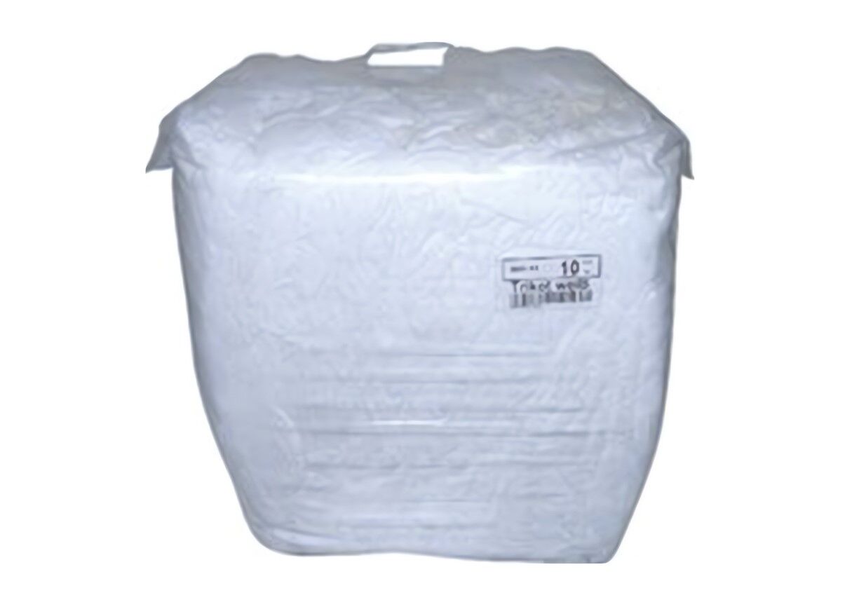 Panno per pulizia industriale (tricot, bianco), balla da 10 kg