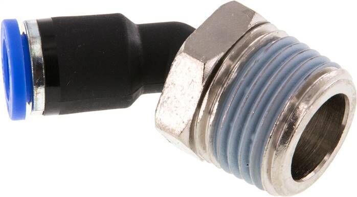 connettore push-in a 45° R 1/2"-8mm, standard IQS