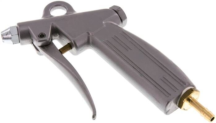 Pistolet de soufflage en aluminium avec buse courte Ø 1,5 (standard) 6 mm