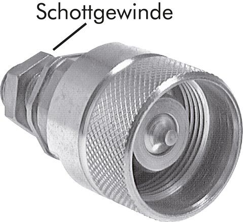Schott-Schraubkupplung, Stecker Baugr.3, 8 L (M14x1,5)