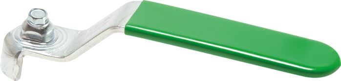 Maniglia combinata verde, misura 3, acciaio piatto (acciaio zincato con rivestimento in plastica)