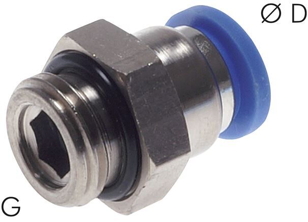 Connettore push-in dritto M 3-4 mm, standard IQS