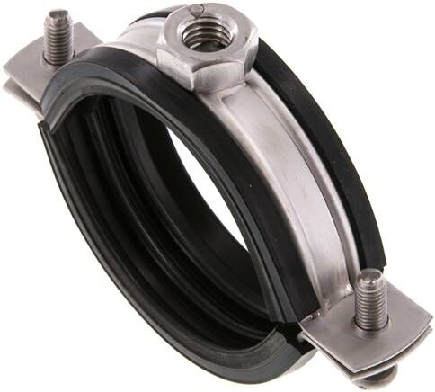 Fascetta stringitubo, 57 - 64 mm, 1.4404, con inserto, RS 64 G ES