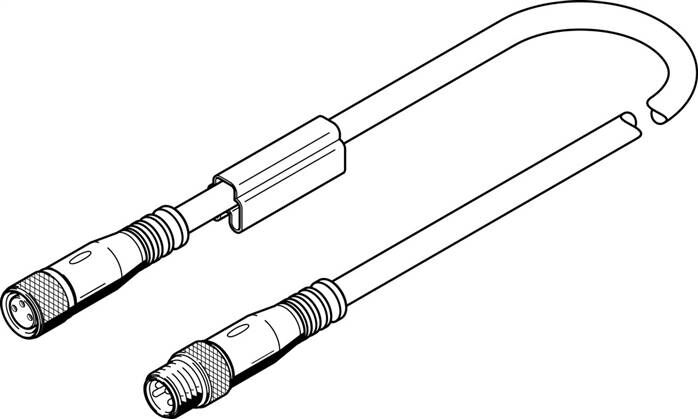 FESTO NEBU-M8G3-K-2.5-M8G4 (554037) Verbindungsleitung