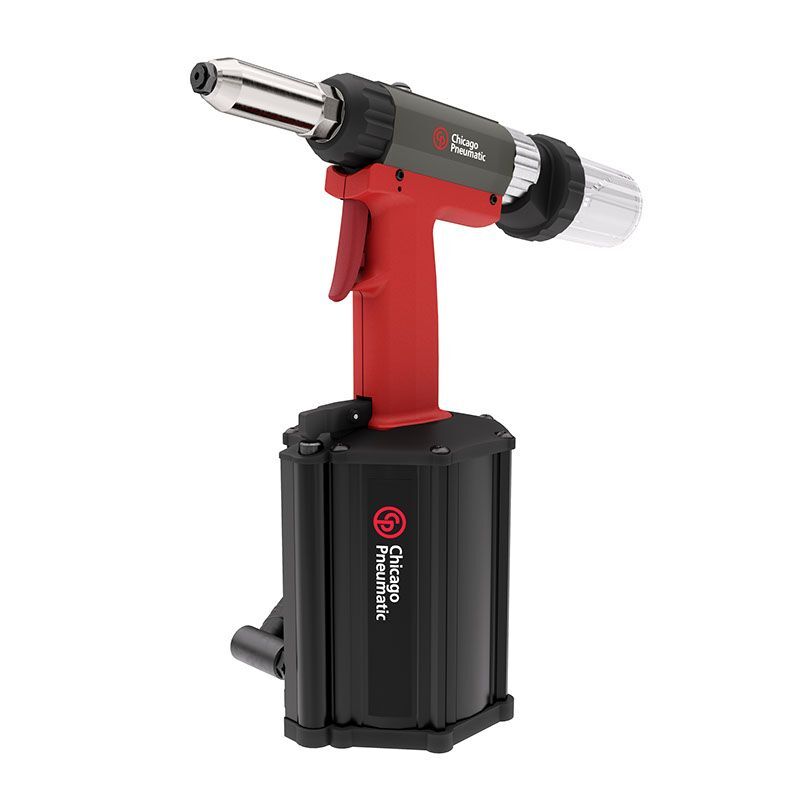Pistola di rivettatura pneumatica Chicago Pneumatic, rivetti ciechi in acciaio fino a 6,4 mm e rivetti BULB fino a 7,8 mm