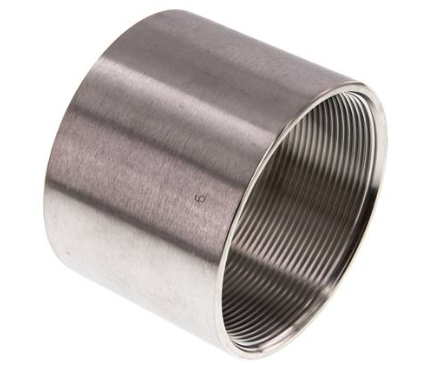 Rundmuffe Rp 3"-Rp 3", 1.4408