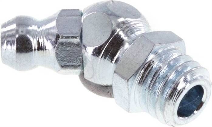 Ingrassatore conico 45°, M 8 (conico), acciaio zincato (esagonale)