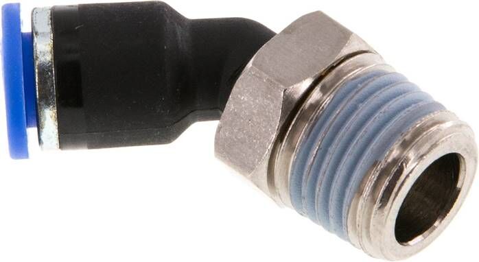 connettore push-in a 45° R 1/4"-6mm, standard IQS