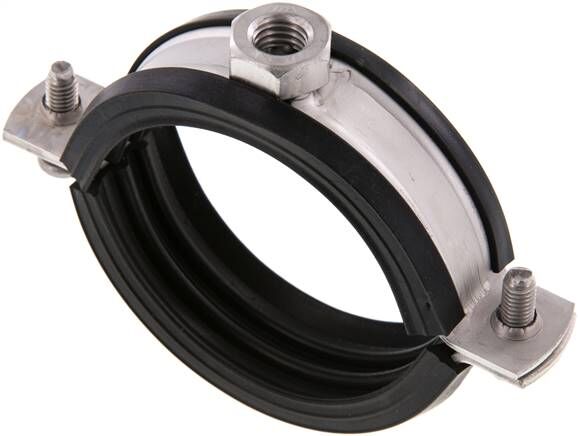 Fascetta stringitubo, 64 - 67 mm, 1.4404, con inserto, RS 67 G ES