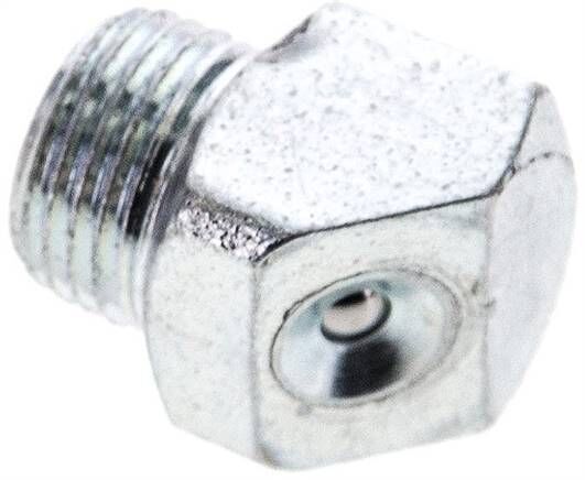 Ingrassatore a imbuto 45°, R 1/8", acciaio zincato