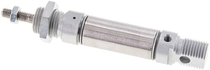 ISO 6432-Zylinder, einfachwirkend, Kolben 16mm, Hub 10mm