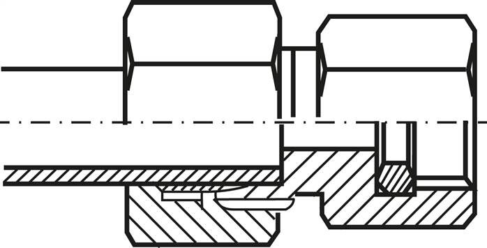 Manometro con anello di bloccaggio G 1/2"-6 S (M14x1.5), 1.4571