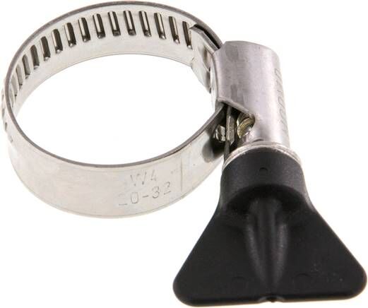12mm Collier de serrage 20 - 32mm, 1.4301 (W4) (NORMA)