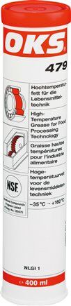 OKS 479 - Grasso per alte temperature (NSF H1), cartuccia da 400 ml
