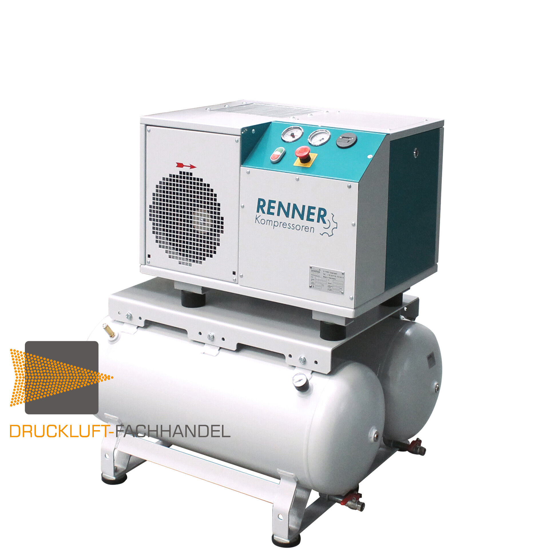 RENNER-Kompressor RSD-B 5,5 mit 2x90 L. Behälter | Schraubenkompressor