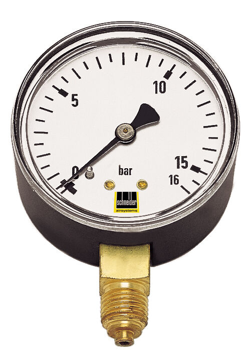 Manometer MM-S 100-16b G1/2 Messbereich 0-16 bar Gehäuse 100 mm senkrecht DGKE670104