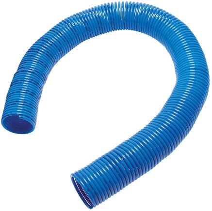 Tubo a spirale PA 12 x 9 mm, blu, lunghezza di lavoro 22,5 mtr