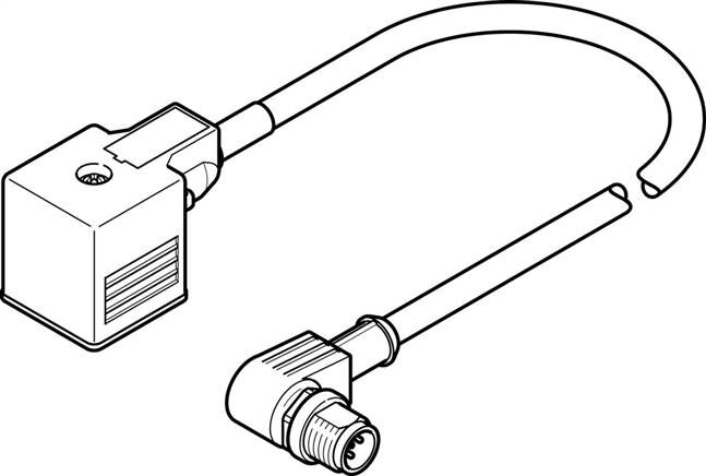 FESTO NEBV-A1W3F-P-K-0.6-N-M12W3 (3679772) Verbindungsleitung