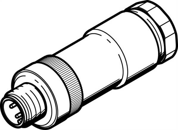 FESTO NECU-S-M12G4-D-IS (570956) Stecker