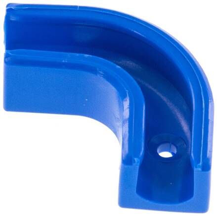 supporto per tubo a 90°, blu per tubo da 6 mm