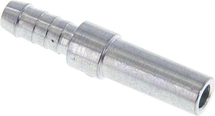 Schlauchnippel Rohr 10, Schl. 7 - 8mm, Stahl verzinkt